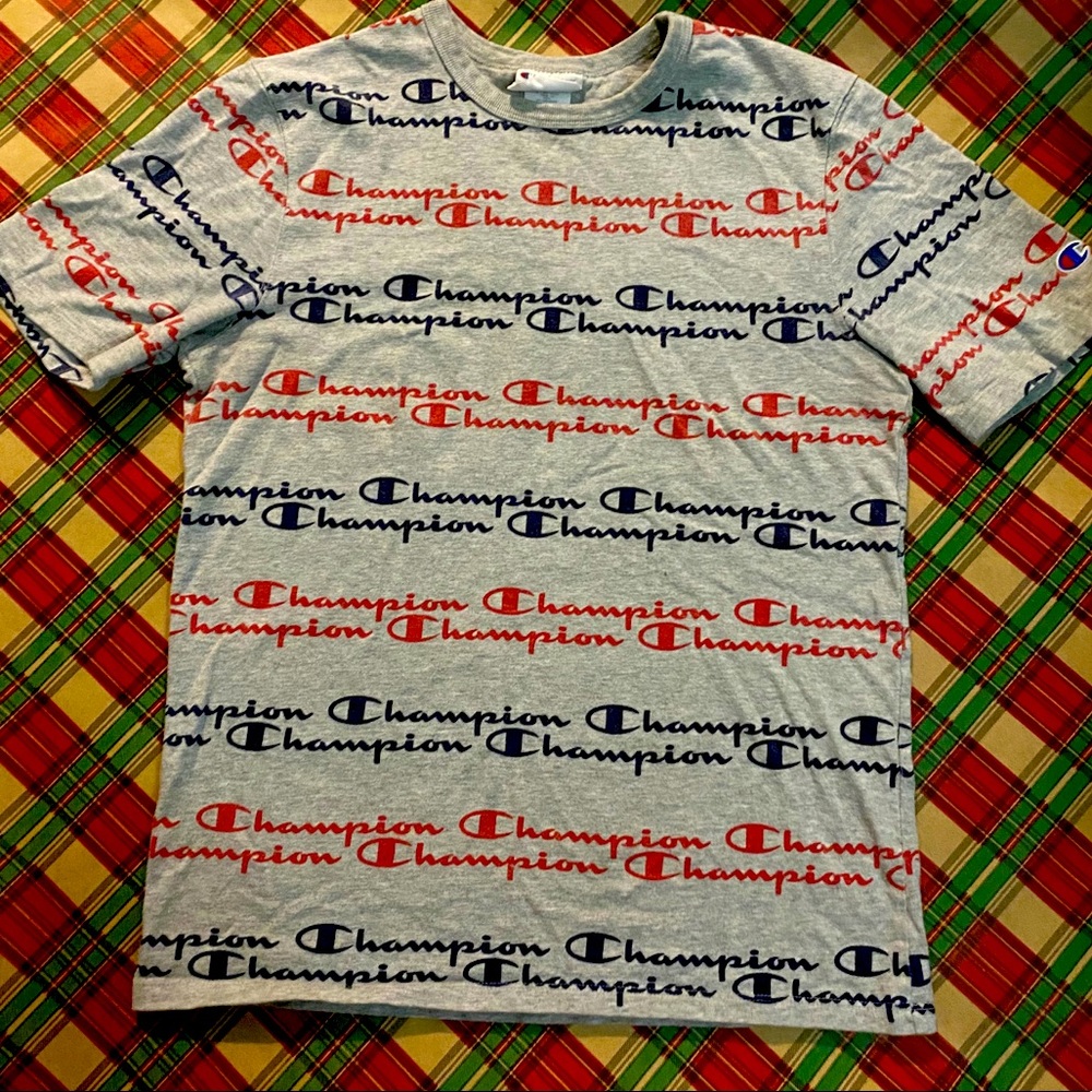 Gray Champion Logo Shirt